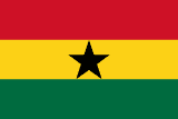 Ghana scenery flag