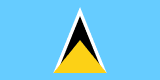Saint Lucia scenery flag