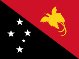 Papua New Guinea scenery flag