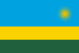 Rwanda scenery flag
