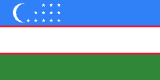 Uzbekistan scenery flag