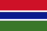 Gambia scenery flag