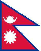Nepal scenery flag